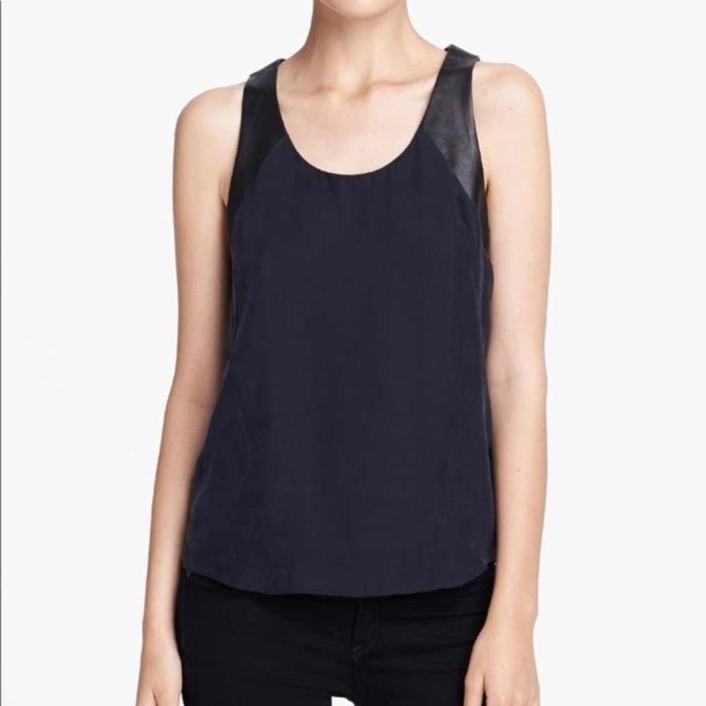 Rag & Bone New York Sleeveless Black Top xs